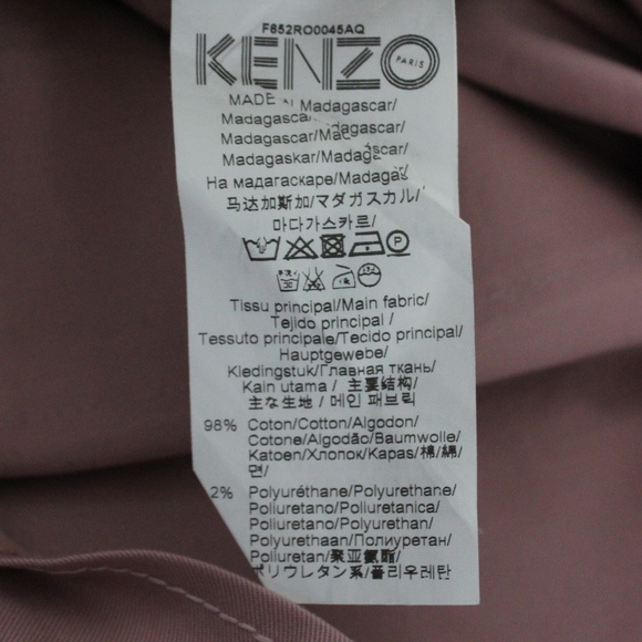 Kenzo Twill Cargo Snap Pocket Shift Dress Size 40 - Picture 6 of 6